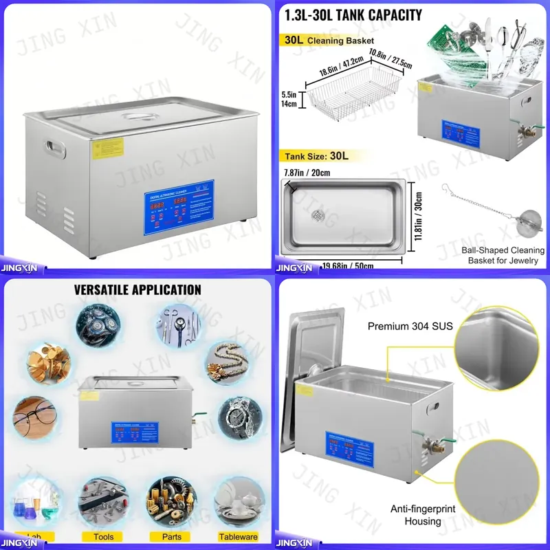 Ultrasonic Cleaner 30L Industrial - Maßgefertigt für digitale Ultraschallreiniger von 1,3L