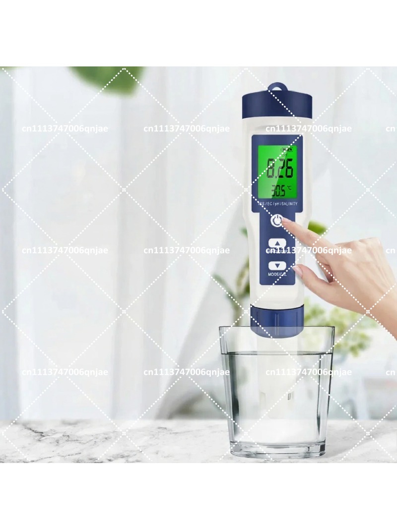 Ph Meter Digital Water Tester - 5-in-1 Digitaler Wasserqualitätstester PH TDS EC
