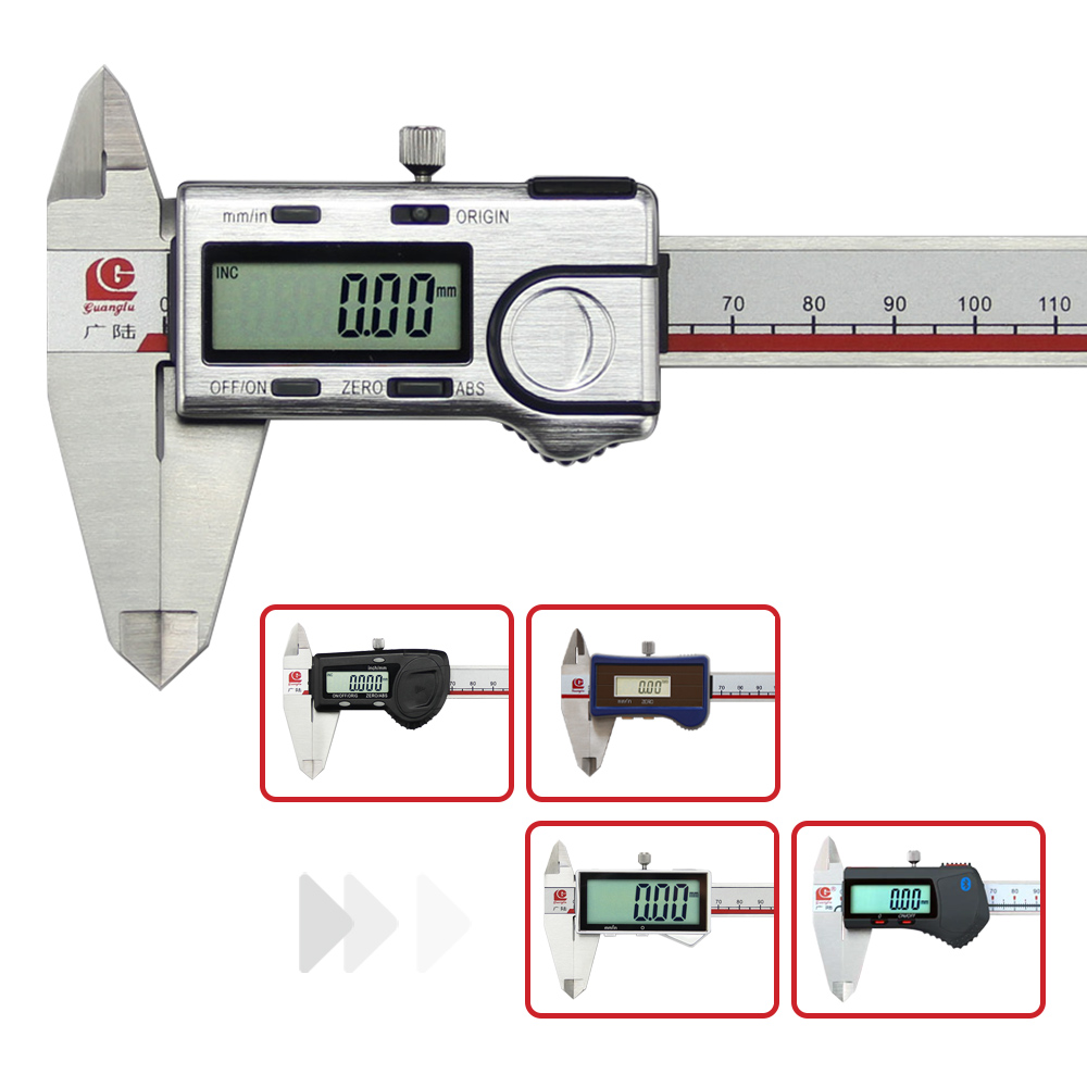 Digital Caliper 150Mm Stainless Steel - Guanglu Hochpräziser/Bluetooth/Absoluter/Solarer Digitaler Messschieber 0-150/200/300mm Elektronisches