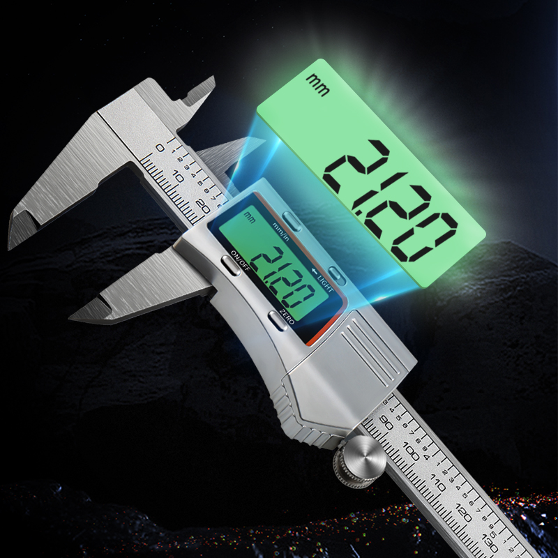 Digital Caliper 150Mm Stainless Steel - 150mm hintergrund beleuchteter digitaler Bremssattel Edelstahl-Metall-Bremssättel