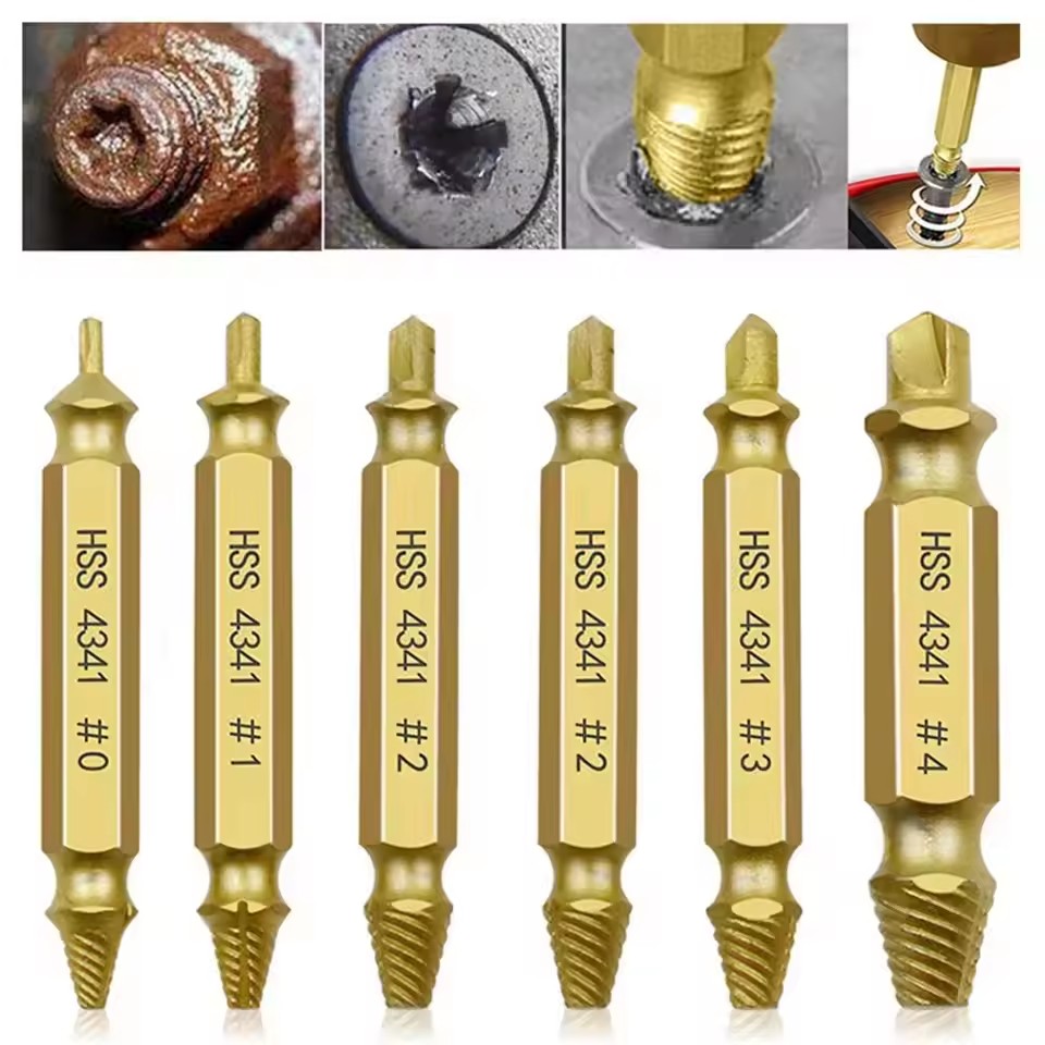 Industrial Tools - Schraubenausdreher-Set für beschädigte und zerbrochene Schrauben
