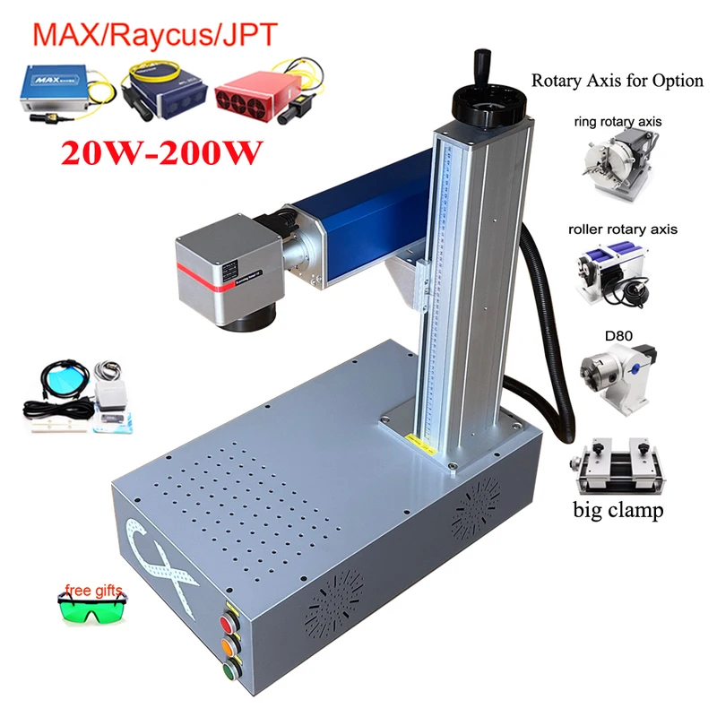 Fiber Laser Marking Machine 30W - Ezcad Faserlaser-Maschine mit Raycus-Quelle 30W 50W