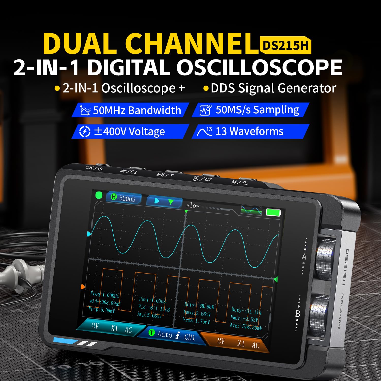 FNIRSI DS215H Digitales Oszill – Fnirsi Digital Oscilloscope Handheld Bewertung und Preis