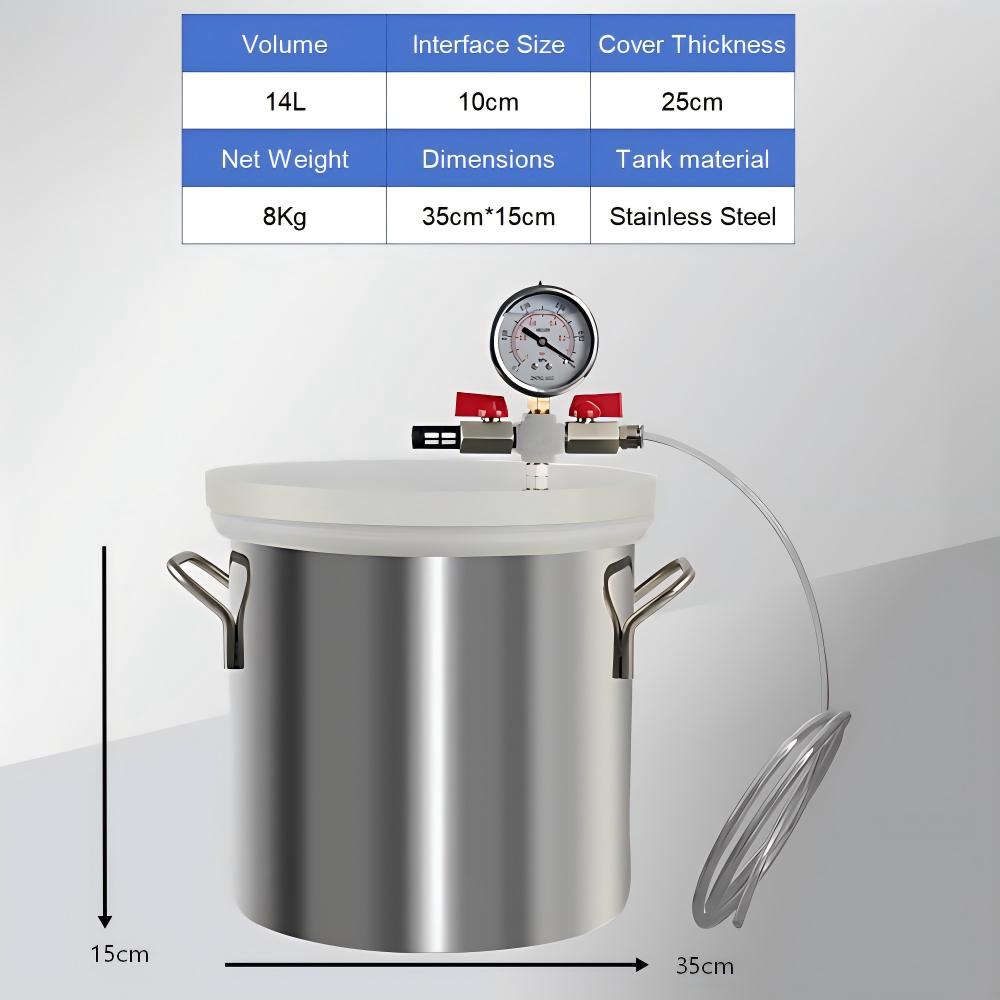 Edelstahl-Vakuumkammer 4/5/9 G – Vacuum Chamber Kit With Pump Bewertung und Preis