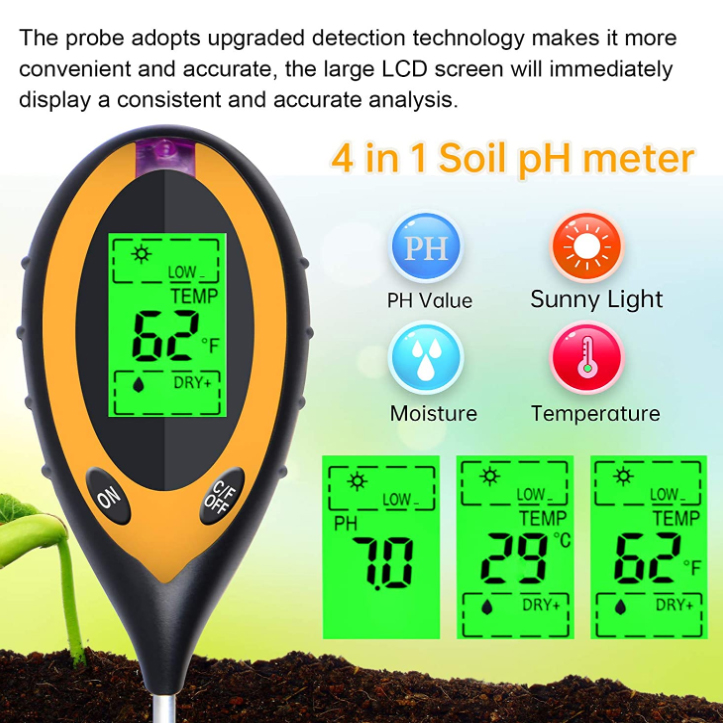4-in-1 PH-Licht-Temperatur-Feu – Ph Meter Digital Water Tester Bewertung und Preis