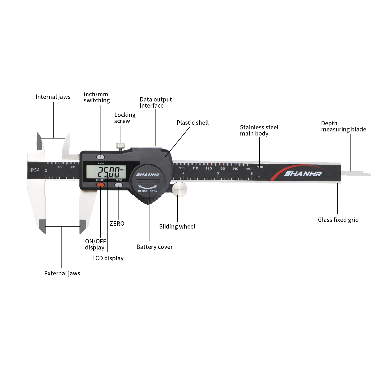 SHANHR IP54 150 mm Elektronisc – Digital Caliper 150Mm Stainless Steel Bewertung und Preis